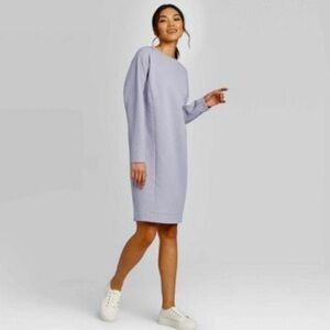 Prologue Sweatshirt Dress Purple Lavendar Athleisure Oversized Casual NWT XS